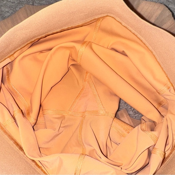 Lululemon Mesh Pleats Mid-Rise Mini Tennis Skirt Summer Glow Peach 4🍑 - Picture 10 of 12
